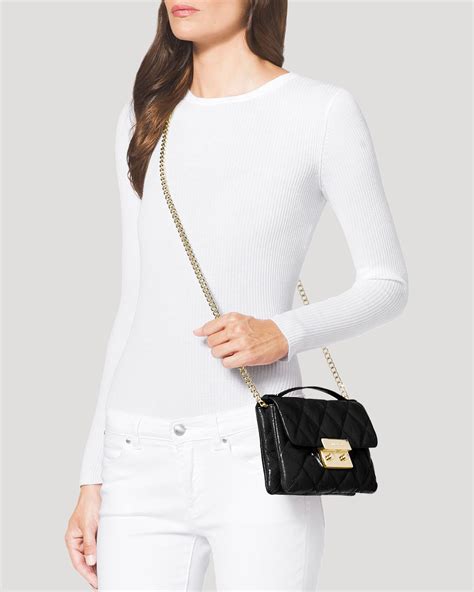 sloan quilted leather small messenger michael kors|Sloan Small Quilted.